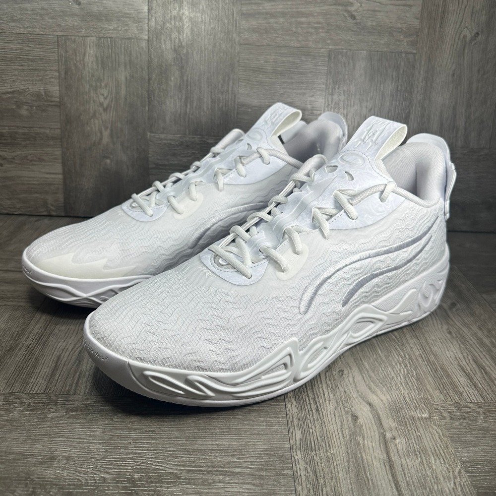 Puma MB.04 Basketball Shoes LaMelo Ball Mens 13 White Rare 311319-01 NEW - Picture 4 of 8